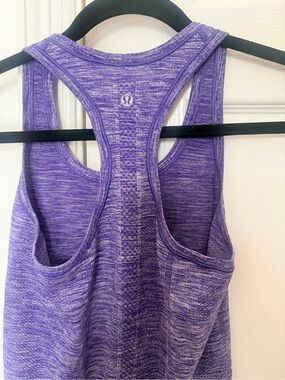 lululemon athletica Purple Marled Racerback Tank